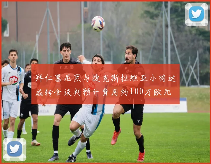 拜仁慕尼黑与捷克斯拉维亚小将达成转会谈判预计费用约100万欧元